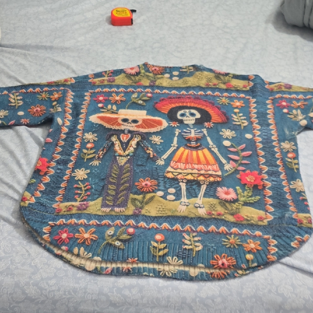 Colorful Skeleton Pattern Sweater